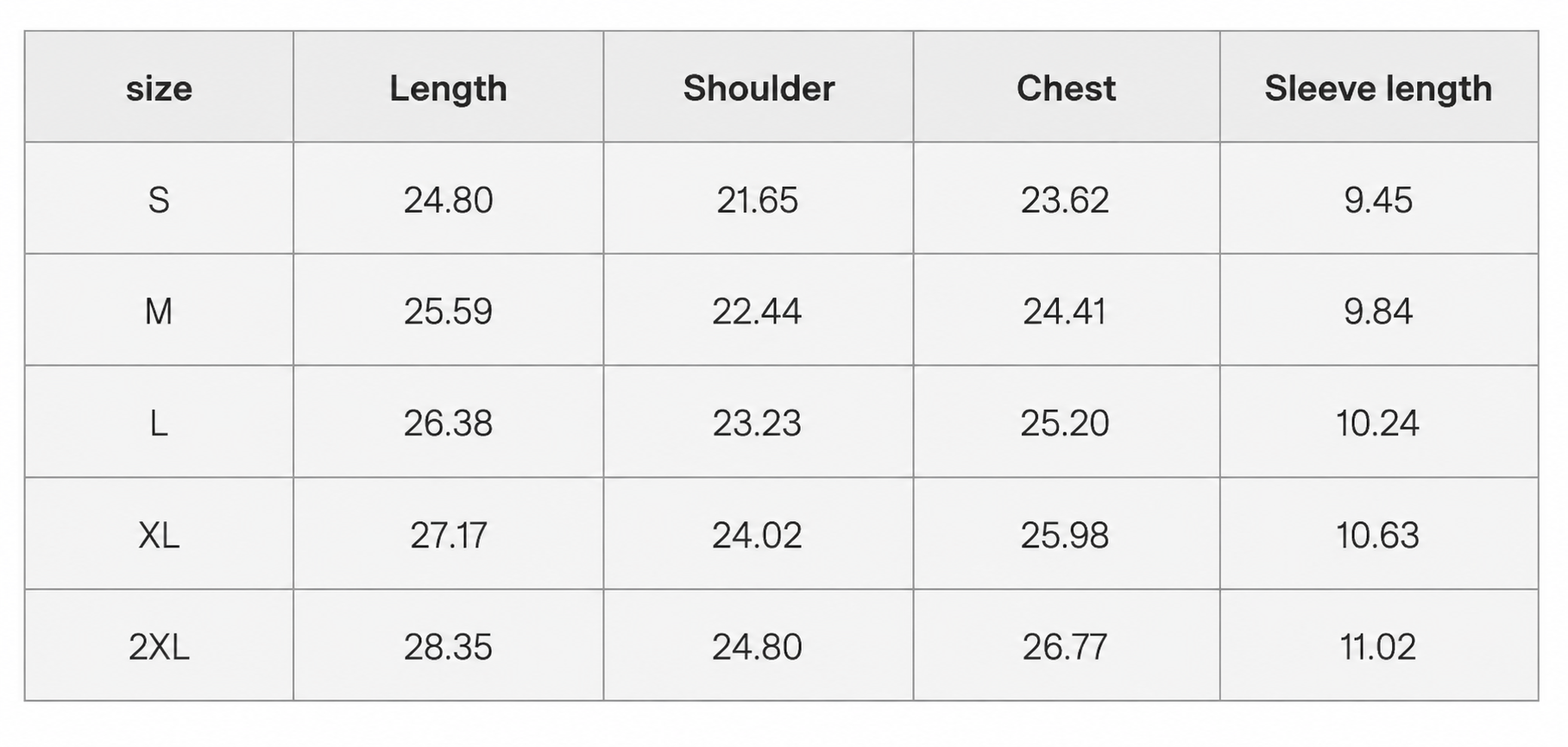 Rooted in Purpose Jersey – White size guide